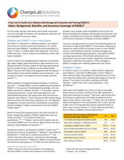 Idaho: Background, Benefits, and Insurance Coverage of DSME/T