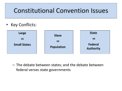 Constitutional Convention Issues