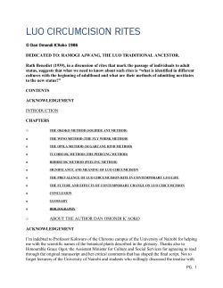 luo circumcision rites