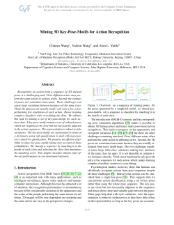 Mining 3D Key-Pose-Motifs for Action Recognition