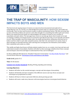 the trap of masculinity: how sexism impacts boys and men