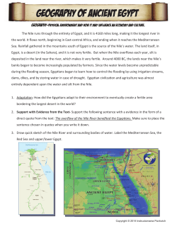 Geography Of Ancient Egypt