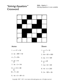 Algebra 1 - Learn With Math Games