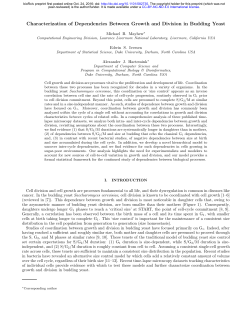 Characterization of Dependencies Between Growth and