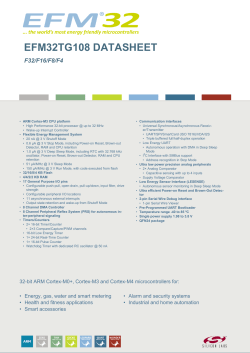 EFM32TG108 Datasheet