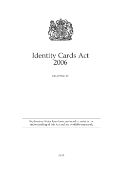 Identity Cards Act 2006