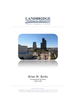 Brian W. Burks - Landbridge Commercial Properties