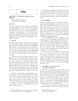 paperTeX - TeX Users Group