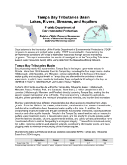 Tampa Bay Tributaries - Florida Department of Environmental