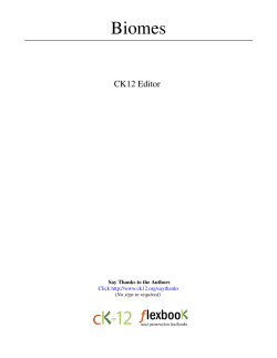 Biomes - CK-12 Foundation