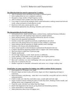 Level G - North Bellmore School District