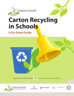 Carton Recycling in Schools