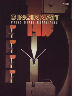 Learn more about Press Brake Capacities.