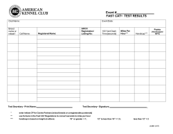 Fast CAT&reg; Test Results