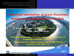 Numerical simulation of space fractional nonlinear reaction