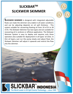 slickweir skimmer - SLICKBAR&trade; Indonesia