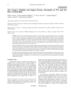 The Young`s Modulus and Impact Energy Absorption of Wet and Dry