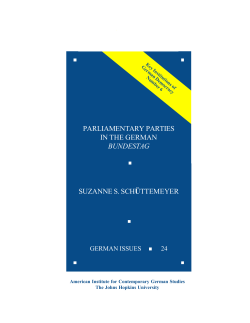 parliamentary parties in the german bundestag suzanne s