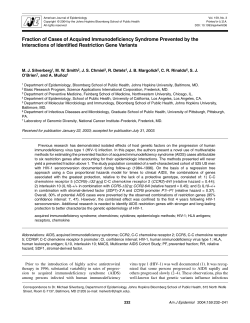 Fraction of Cases of Acquired Immunodeficiency Syndrome