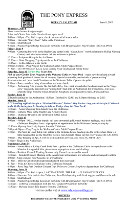 the pony express - WHV Residents Homepage