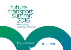 Future Transport Summit 2016