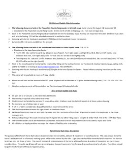 2013 Grinnell Saddle Club Information The following shows are held