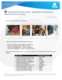 Word groups punctual review &ndash; Comparative and superlative