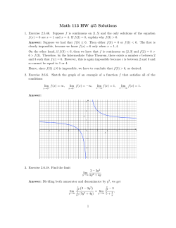 Math 113 HW #5 Solutions