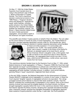 brown v. board of education
