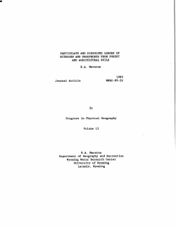Particulate and dissolved losses of nitrogen and phosphorus