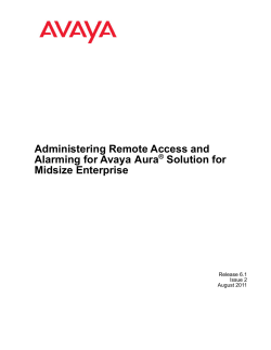 Administering Remote Access and Alarming for