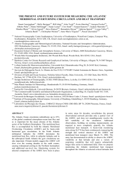 the present and future system for measuring the atlantic meridional