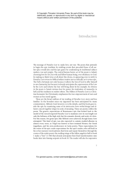 Reading the Designs of Milton`s Epic. David Quint