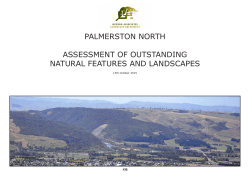 palmerston north assessment of outstanding natural features and