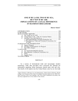 One If By Land, Two If By Sea, But Not If By Air