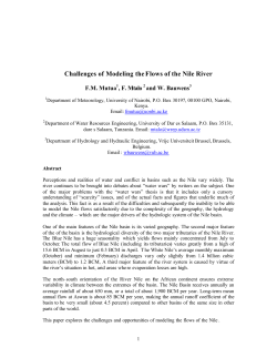 Challenges of Modeling the Flows of the Nile River