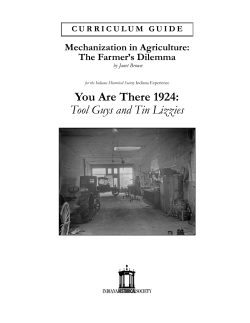 Mechanization in Agriculture: The Farmer`s Dilemma