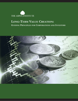 long-term value creation
