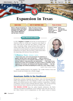 Expansion in Texas - Caggia Social Studies