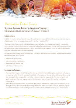 Destination Visitor Survey