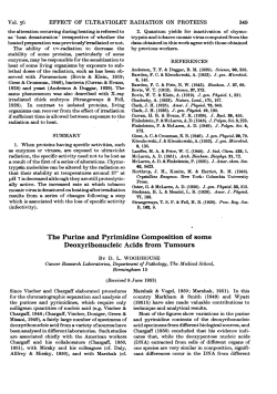 The Purine and Pyrimidine Composition of some Deoxyribonucleic