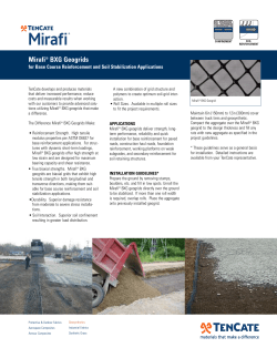 Mirafi&reg; BXG Geogrids
