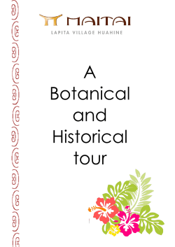 A Botanical and Historical tour