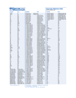 Fuse Cross Reference Guide