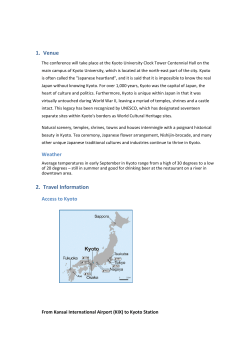 1. Venue 2. Travel Information