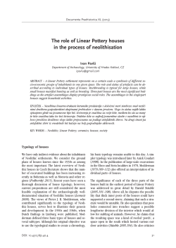 The role of Linear Pottery houses in the process of neolithisation