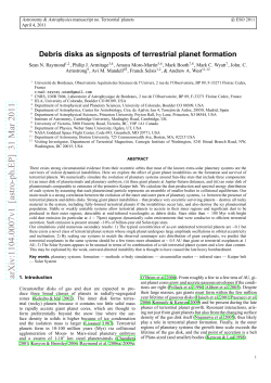 Debris disks as signposts of terrestrial planet formation