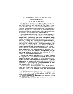 The Influence of Riley`s Narrative upon