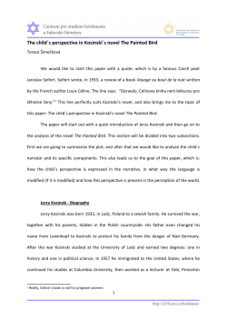 The child´s perspective in Kosinski´s novel The Painted Bird