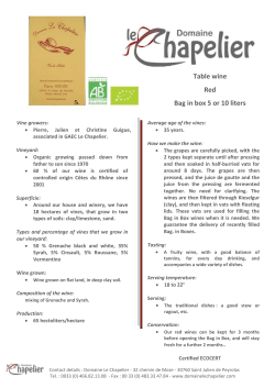 Table wine Red Bag in box 5 or 10 liters